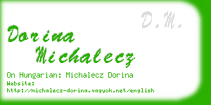 dorina michalecz business card